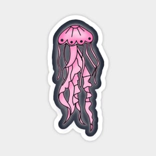 Pink Jellyfish Sticker